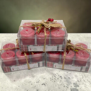 Lot 18 x Original Vintage Pier 1 Imports Apple Crisp Votive Candles New Boxed